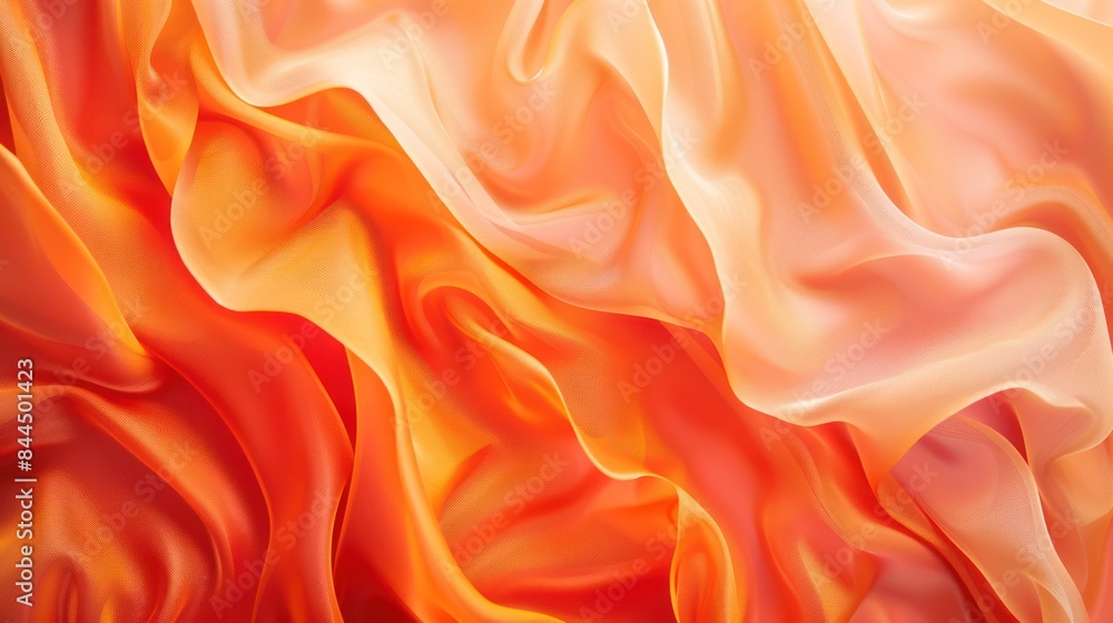 Illustrate the concept of sophistication with a image of a modern wallpaper adorned with an orange fluid textured gradient background. Illustrate the concept of sophistication with a image of a modern wallpaper adorned with an orange fluid textured gradient background.