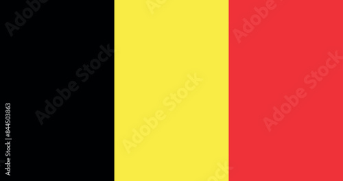 Illustration of the Belgium national flag
