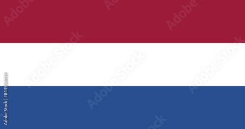 Illustration of the Netherlands national flag