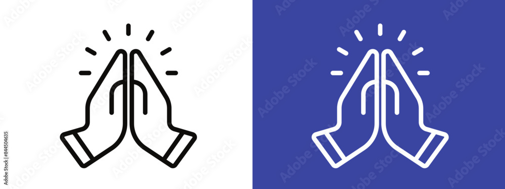 Religious Pray Icon Perfect for Spiritual and Worship Themes Religious Pray Icon Perfect for Spiritual and Worship Themes