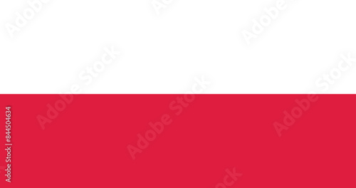 Illustration of the Poland national flag photo