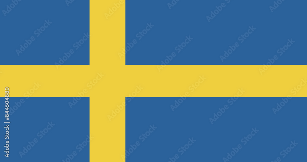 Fototapeta premium Illustration of the Sweden national flag