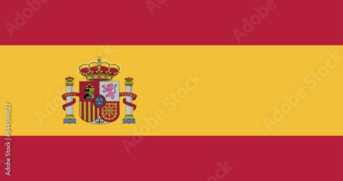 Illustration of the Spain national flag