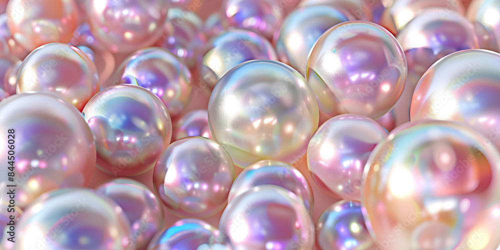 Pearly Pearls: Close-Up of Smooth and Iridescent Pearl Texture Pearly Pearls: Close-Up of Smooth and Iridescent Pearl Texture