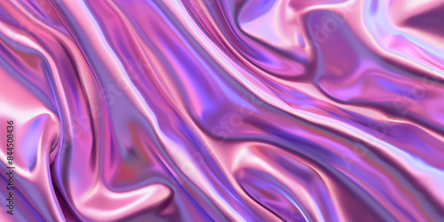 Shimmering Satin: Close-Up of Smooth and Shiny Satin Fabric Texture