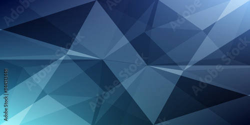 modern glowing blue polygon background