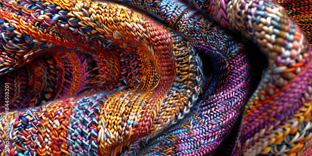 Textural Tapestry: Close-Up of Intricate Fabric Weave Patterns Textural Tapestry: Close-Up of Intricate Fabric Weave Patterns