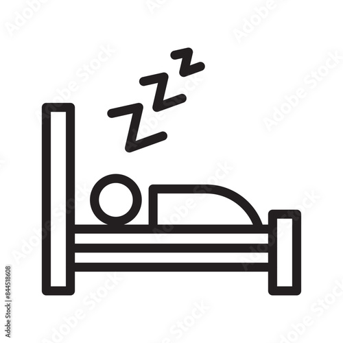 Sleep Health Icon Ideal for Sleep and Relaxation Themes