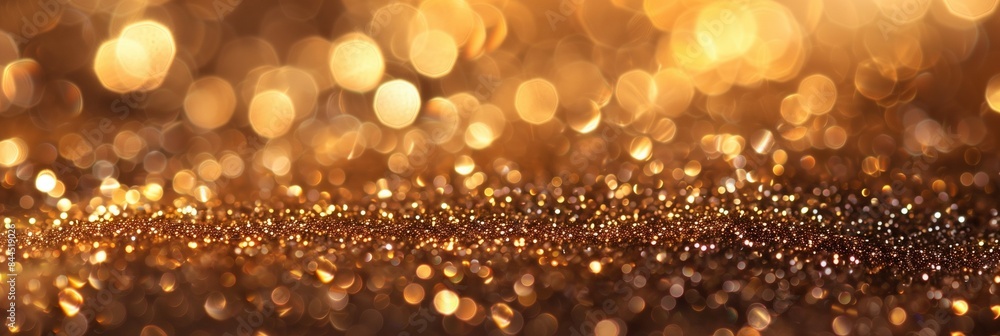 Abstract image of colorful glitter bokeh lights blending bronze tones, creating a vibrant and festive background. Abstract image of colorful glitter bokeh lights blending bronze tones, creating a vibrant and festive background.