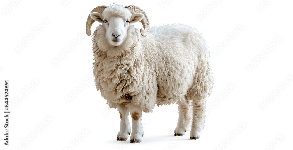 Sheep isolated on a white background Sheep isolated on a white background