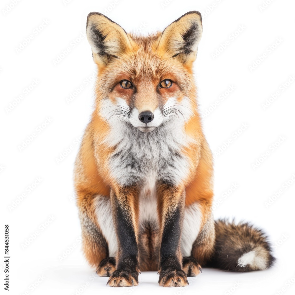 Fox isolated on white background Fox isolated on white background