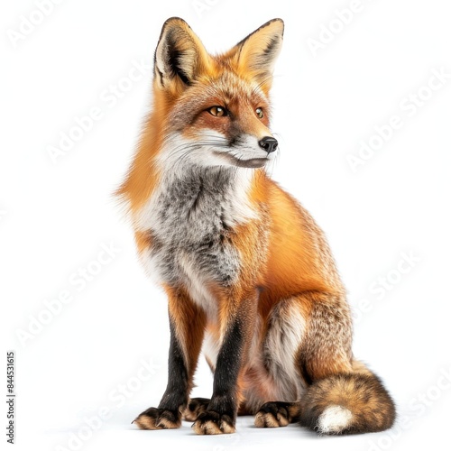 Wallpaper Mural Fox isolated on white background Torontodigital.ca