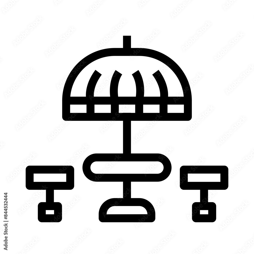 bench icon illustration bench icon illustration