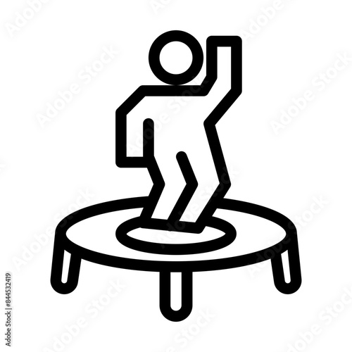trampoline icon illustration