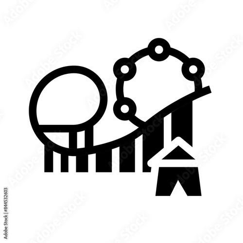 amusement park icon illustration