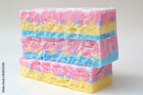 Colorful layered gelatin dessert, with vibrant hues and a jiggly texture, perfect for a fun and festive treat
