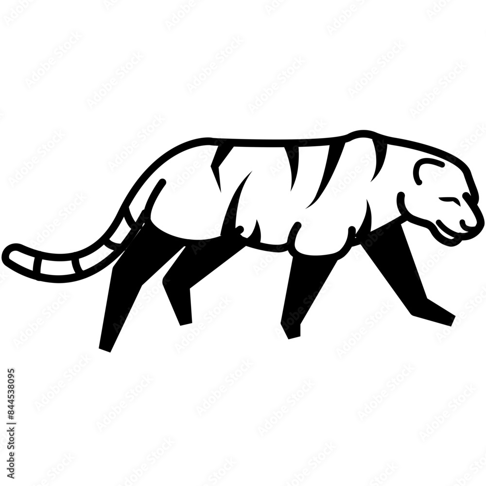 Obraz premium tiger line