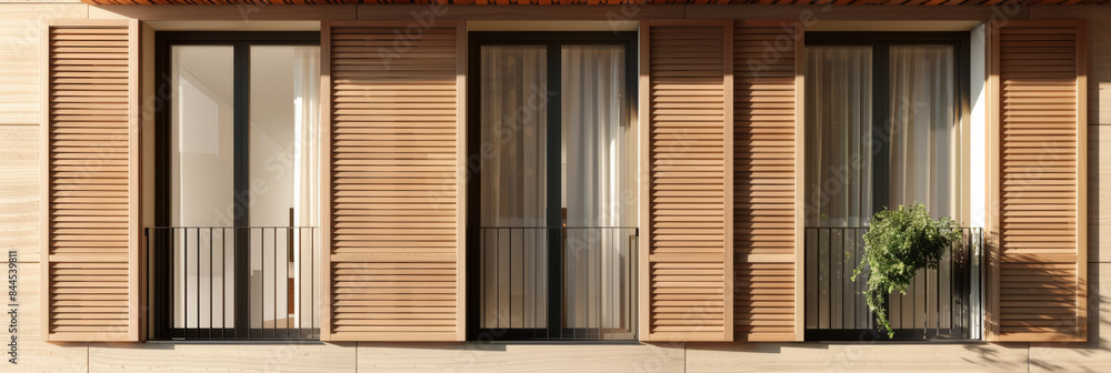 Stylish modern house facade with natural elements and elegant design. Architectural home composition. Stylish modern house facade with natural elements and elegant design. Architectural home composition.