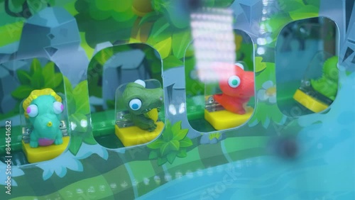 Children's toys in the slot machine move