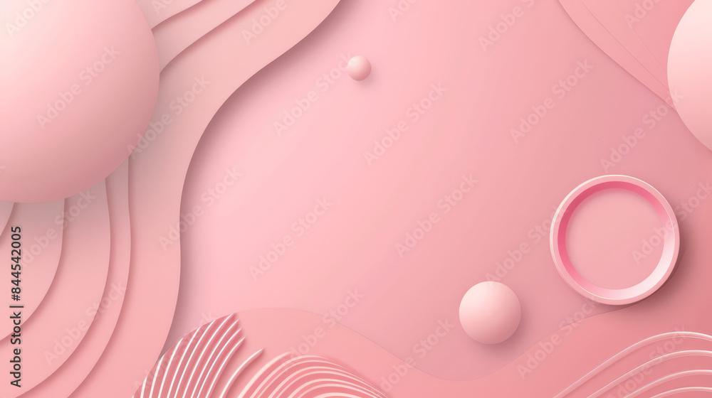 Soft pink abstract design featuring wavy layers and bubble-like elements on a light pastel background. Ideal for presentations and graphic projects. Soft pink abstract design featuring wavy layers and bubble-like elements on a light pastel background. Ideal for presentations and graphic projects.