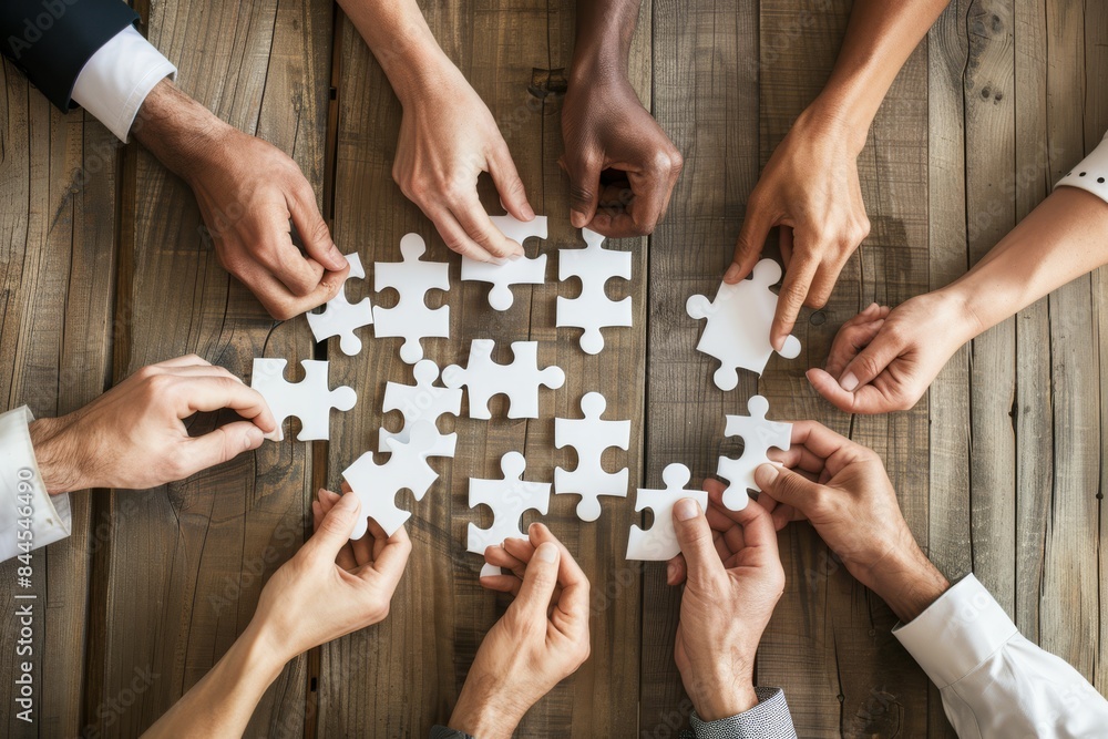 Tabletop Teamwork: Connecting Puzzle Pieces Tabletop Teamwork: Connecting Puzzle Pieces