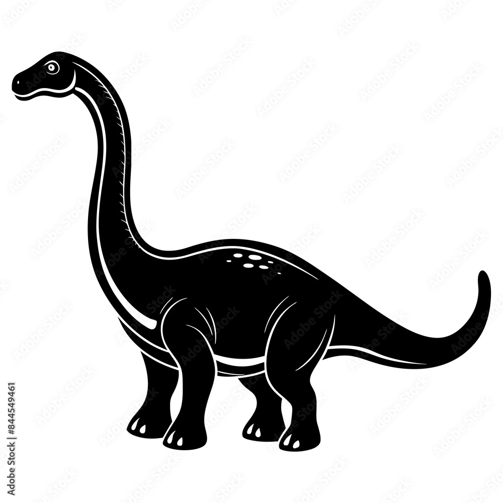 Fototapeta premium dinosaur silhouette vector illustration and svg file