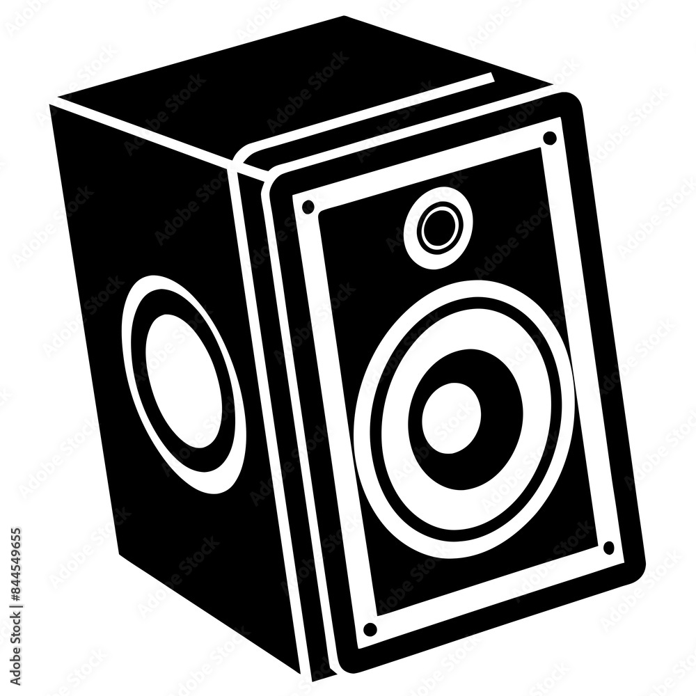 sound speaker silhouette vector illustration sound speaker silhouette vector illustration