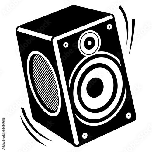 sound speaker  silhouette vector  illustration