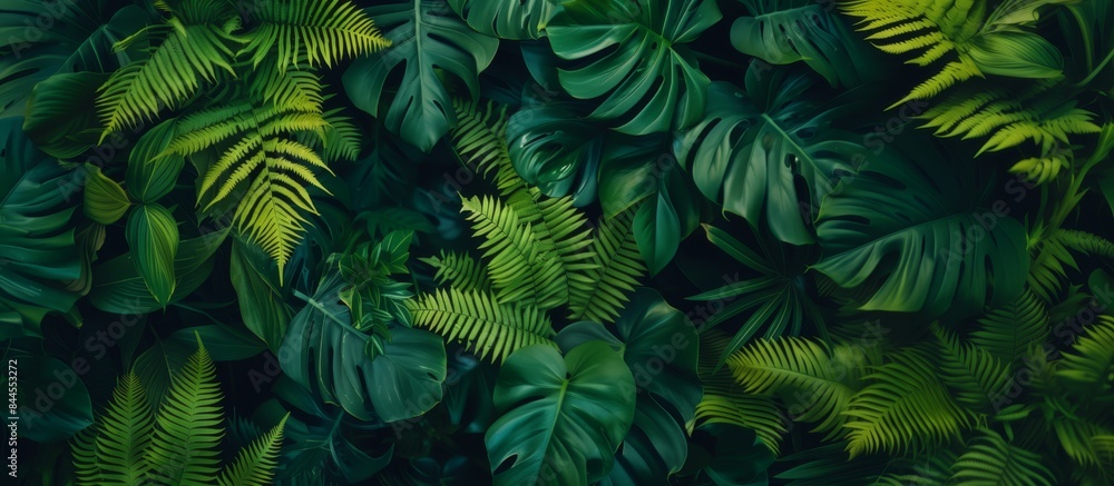 緑の熱帯植物の葉
緑の熱帯植物の葉