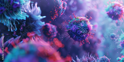 Virus Transmission Dynamics: A graphical representation of how the novel virus spreads in a population, including the role of social distancing and other control measures © Lila Patel