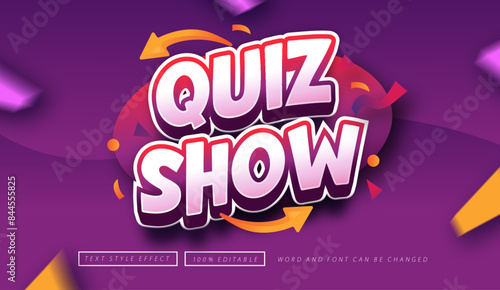 Quiz Show Text Effect Editable