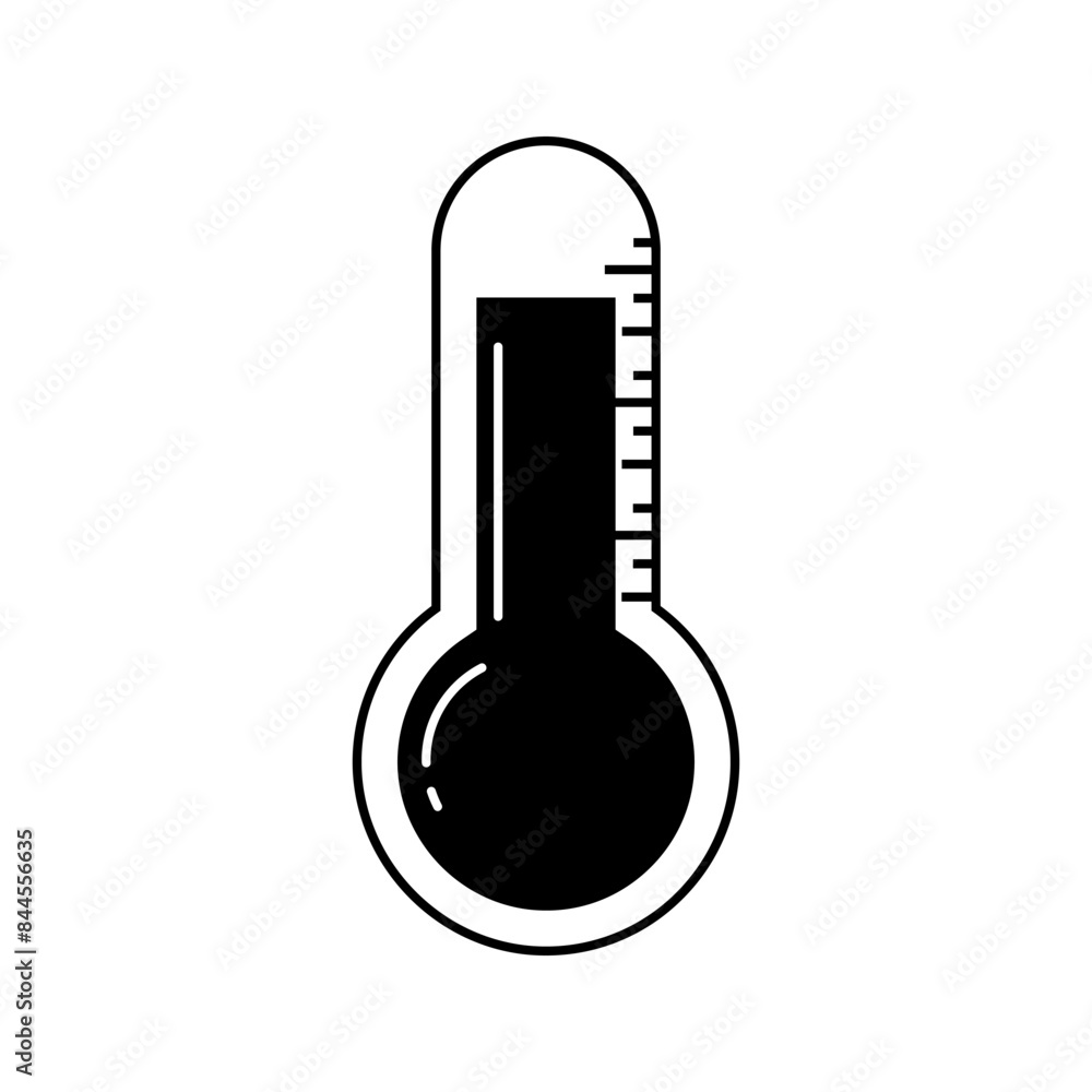 Thermometer vector icon, weather thermometer icon or sign Thermometer vector icon, weather thermometer icon or sign
