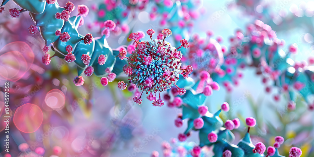 Virus Genome Organization: A diagram showing the organization of the ...