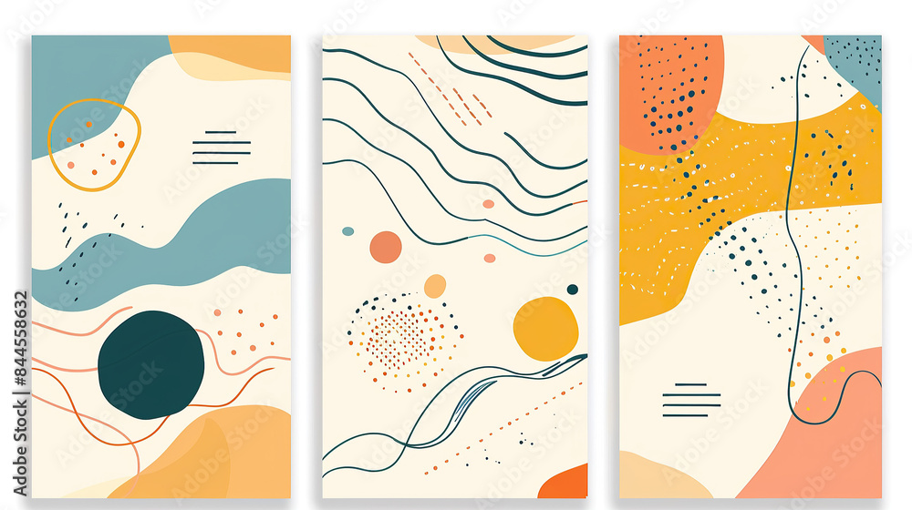Set of abstract posters Set of abstract posters