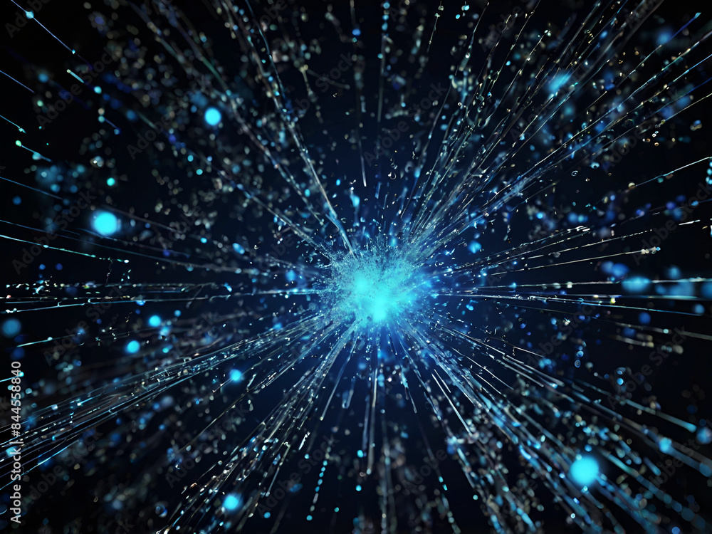 Fototapeta premium High-tech particle background design