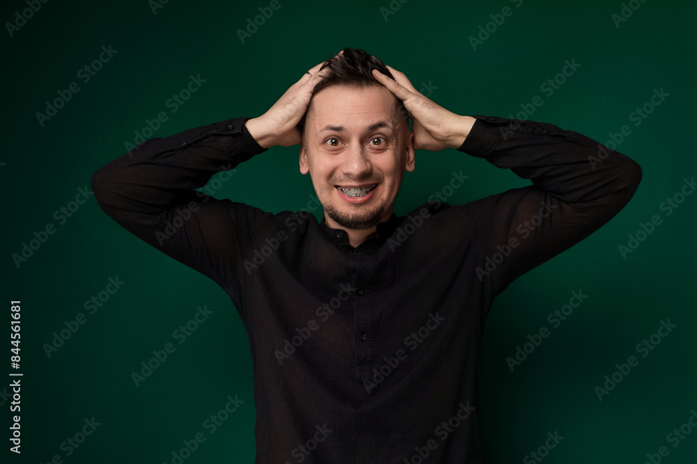 Man With Hands on Head Man With Hands on Head