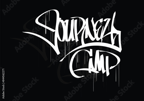 JOURNEY CAMP graffiti tag style design