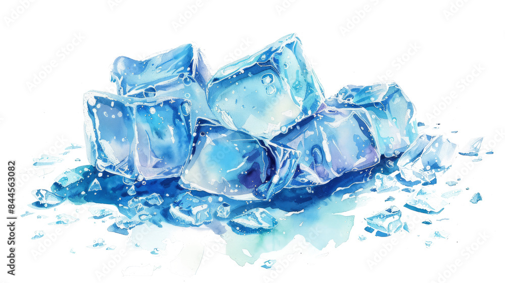 ice cubes isolated on white ice cubes isolated on white
