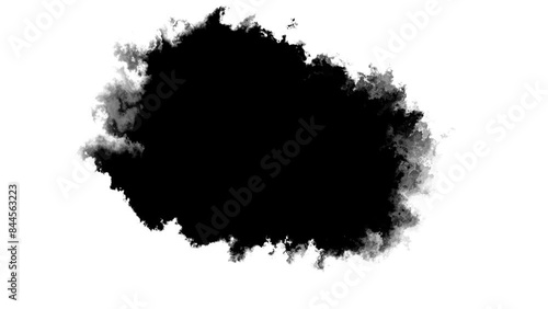 Wallpaper Mural Transitions of black expanding paint stains on white backdrop Grunge Ink spreads and fills the screen. flows and streams. Ink bloom. Beautiful black watercolor ink leak drops transition paint 4K 3D Torontodigital.ca