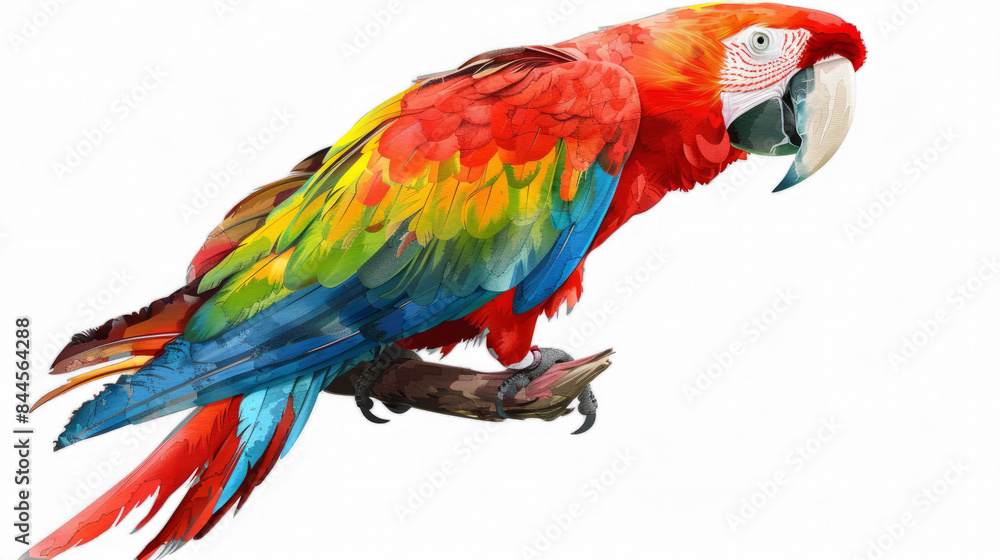 Fototapeta premium blue and yellow macaw ara