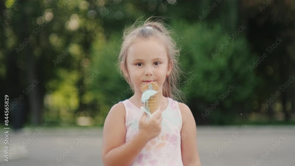 A smiling girl jumps for joy in the park.
A cute child holds an ice cream in his hands. Eat a delicious ice cream. A smiling girl jumps for joy in the park.
A cute child holds an ice cream in his hands. Eat a delicious ice cream.