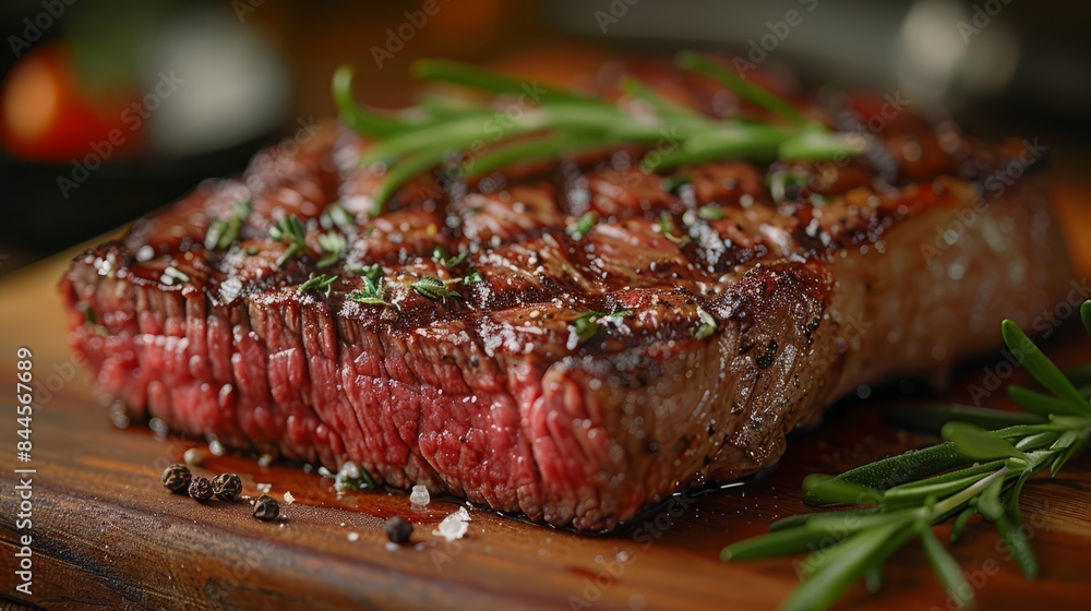 Close up of grilled beef with customizable space for text Close up of grilled beef with customizable space for text
