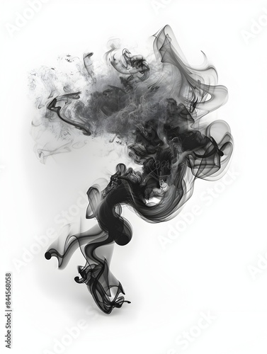 Representation of Smoke in Digital Monochrome Abstraction