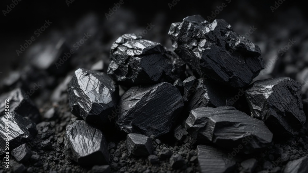 natural coal on dark background natural coal on dark background