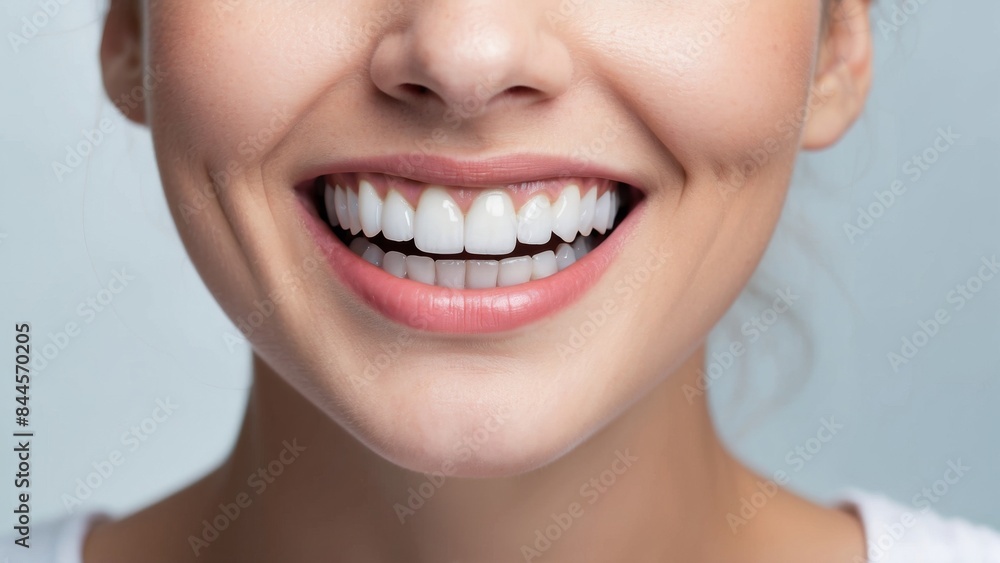 Obraz premium white clean teeth of a woman