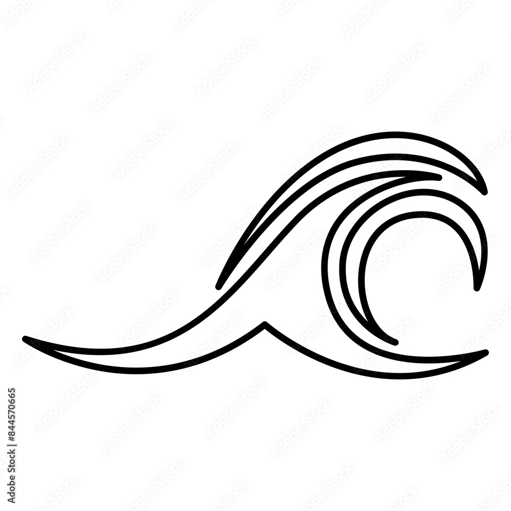 Wave water icon transparent background Wave water icon transparent background