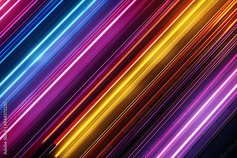 Colorful neon lines creating a dynamic pattern against a sleek black background, showcasing modern and vibrant design. Colorful neon lines creating a dynamic pattern against a sleek black background, showcasing modern and vibrant design.
