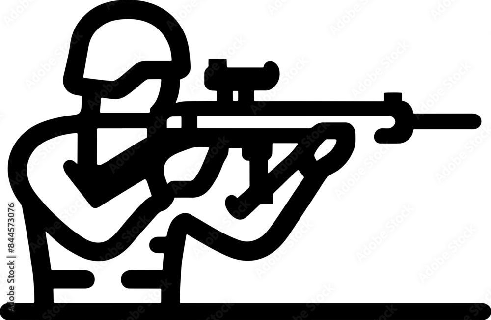 Naklejka premium 군인