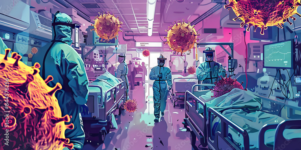 Impact on Healthcare Systems: An illustration showing the strain on ...