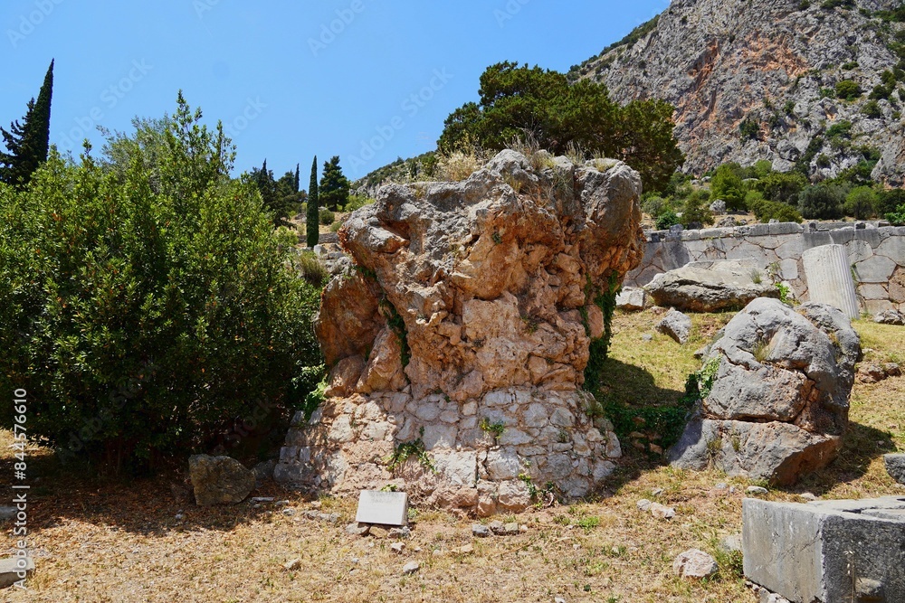 Oracle Ancent The rock of Sibyl where the first woman prophetess was sitting and ...